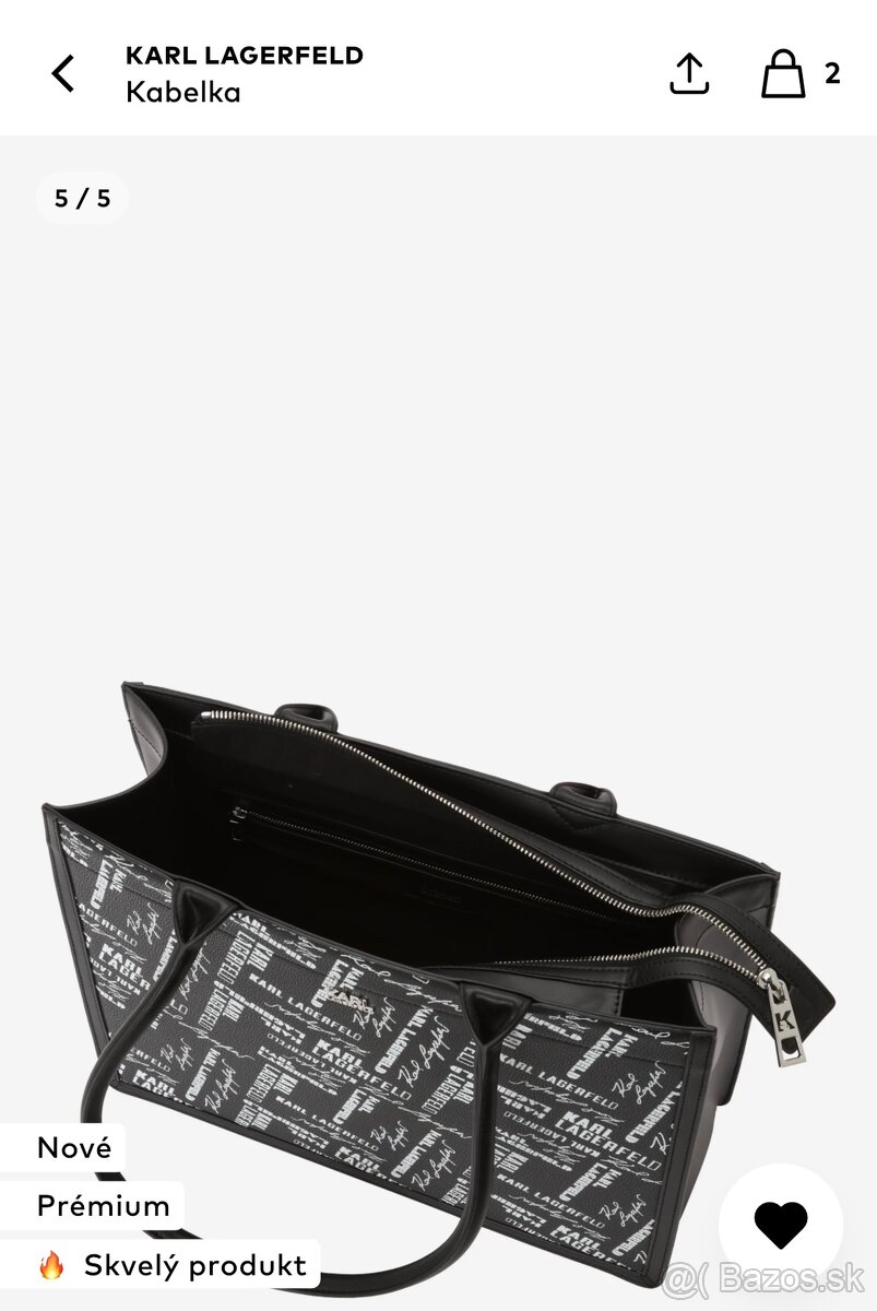 Kabelka originál Karl Lagerfeld s visačkou - 6