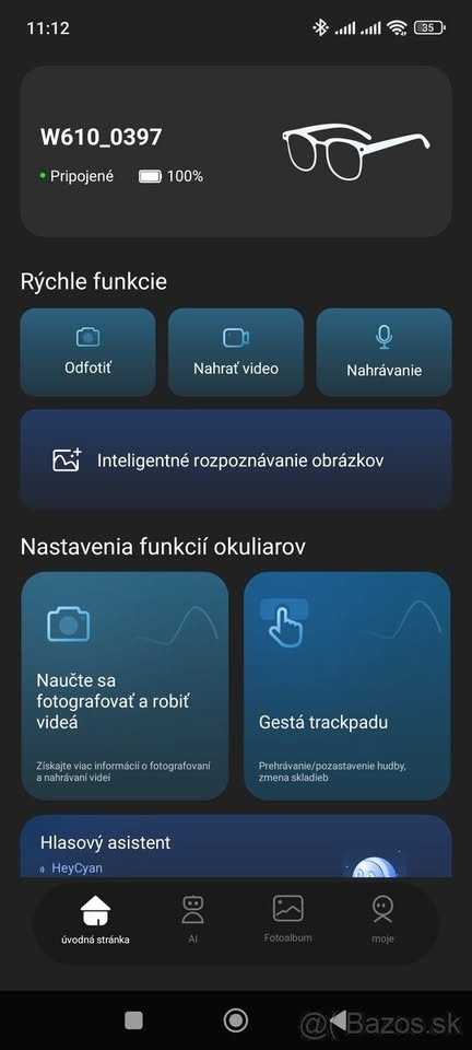 Štýlové smart okuliare so zabudovanou kamerou - 6