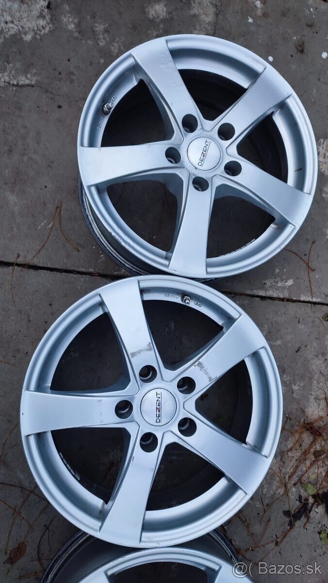 ALU disky Dezent 6 1/2 Jx16H2 aj so snimacom tlaku - 6