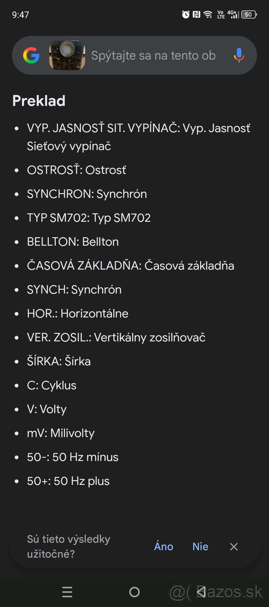 Osciloskop Bellton SM702 - 6