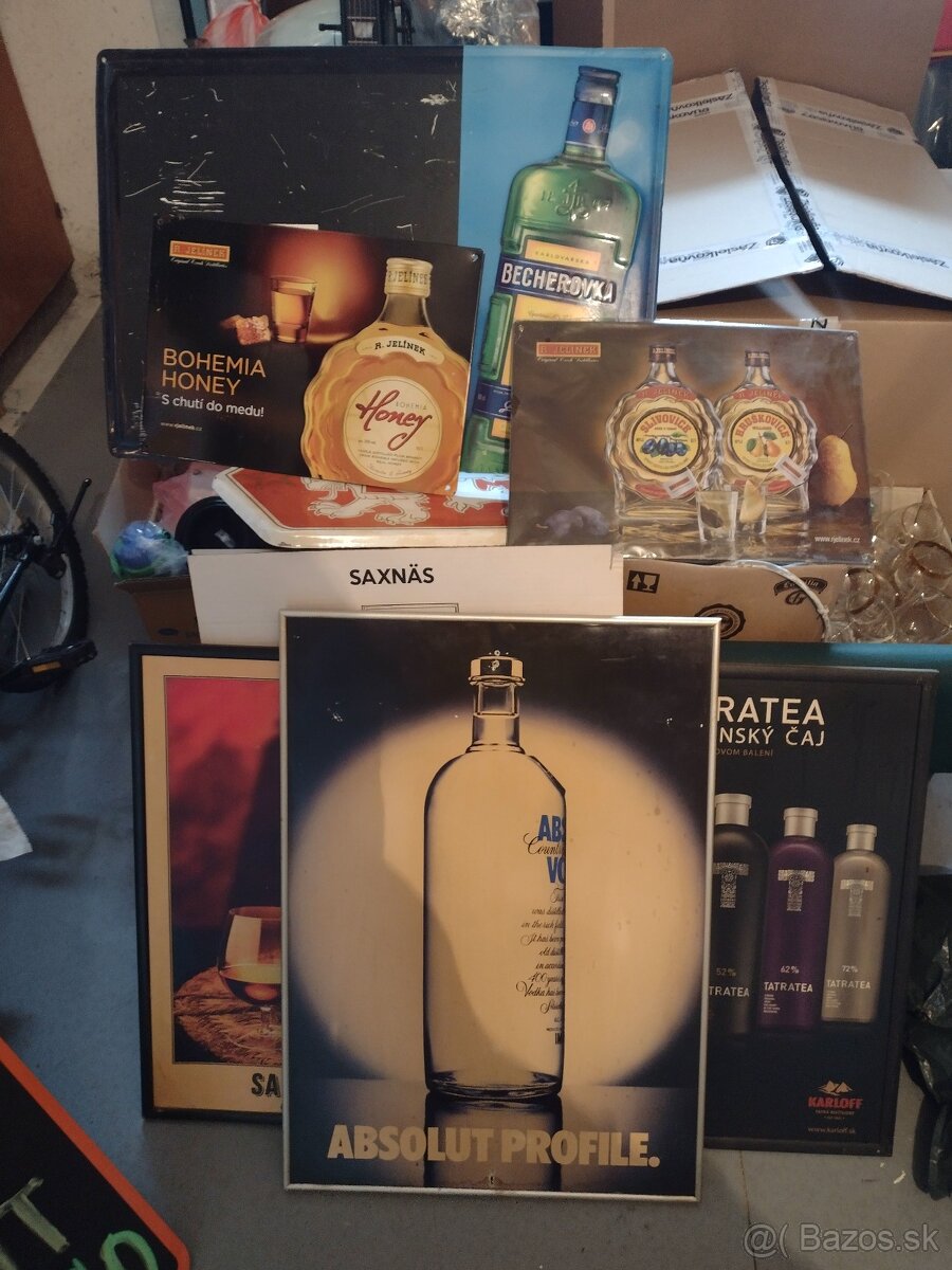 Predám plechové cedule a barové gumy - 6