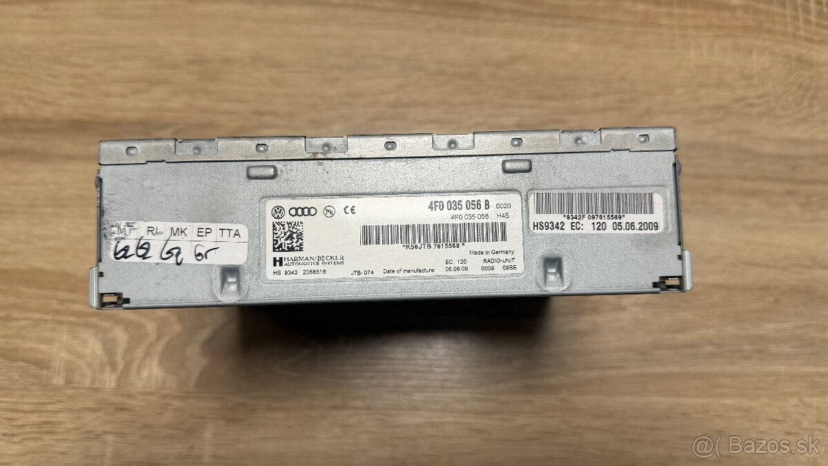 Audi a6c6 navigácia, CD changer, rádio tuner - 6