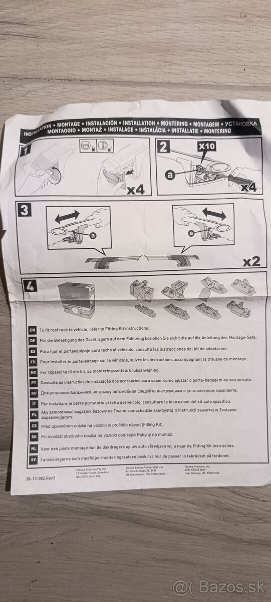 Strešné priečinky hagusy nosiče - 6