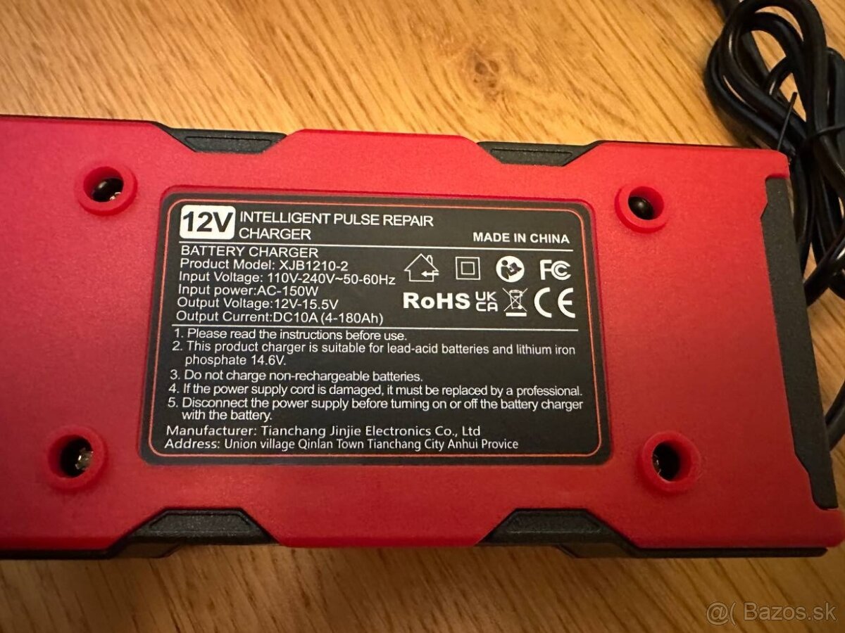 Nabíjačka Autobatérií (nová) 10A 12V - 6