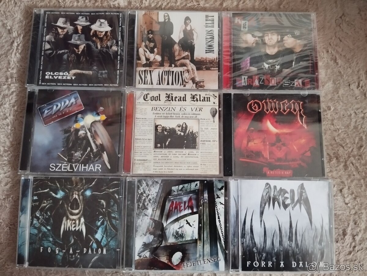 Maďarské CD Metal,Rock 1 - 6