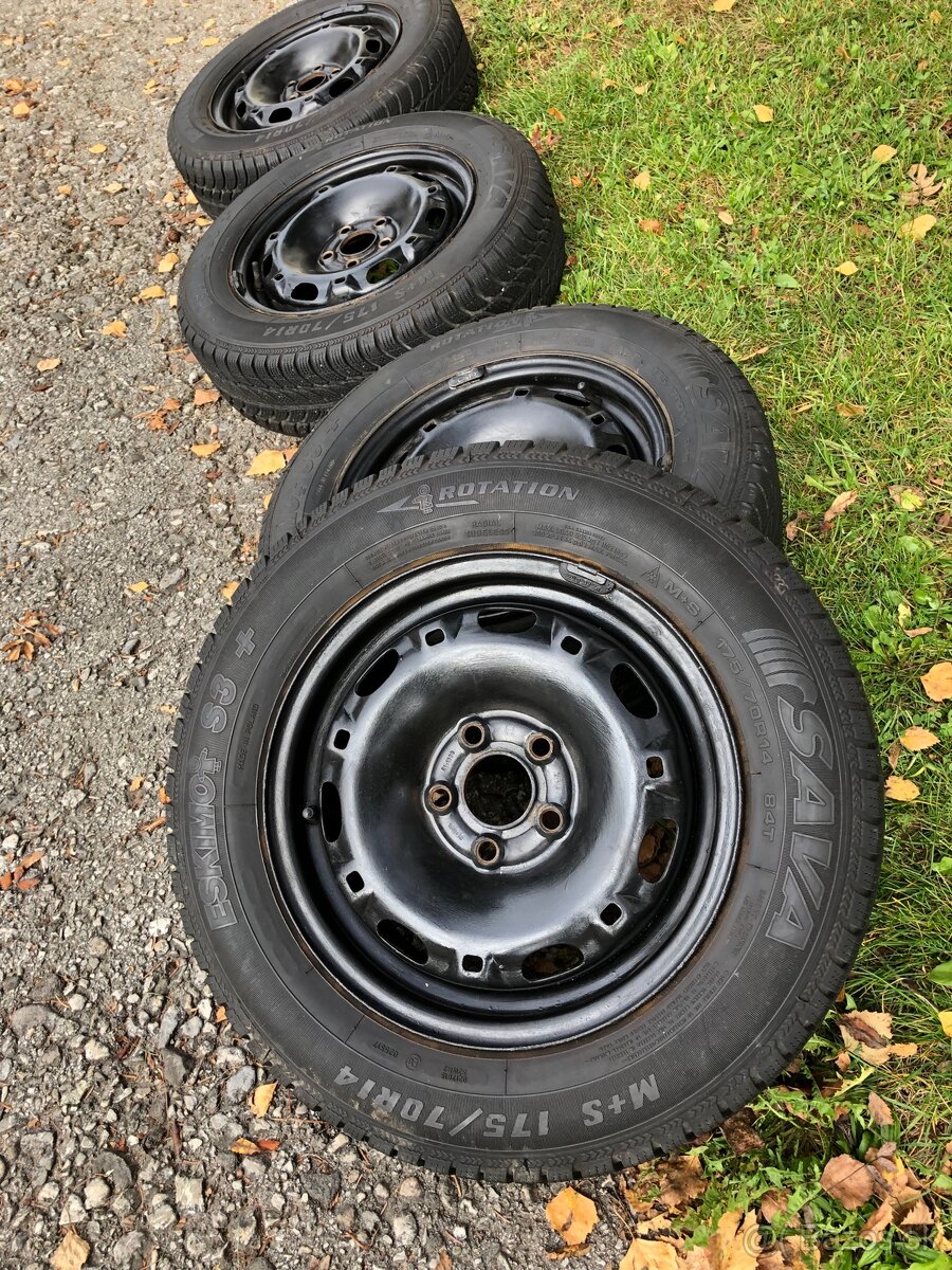 Pneumatiky Sava s diskami 175/70/R14 zimne - 6
