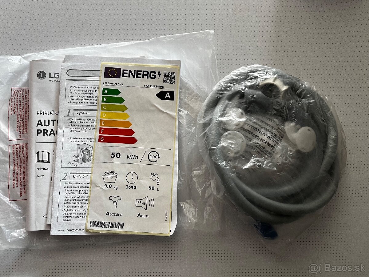 Predám parnú práčku LG spredu plnenú - 6