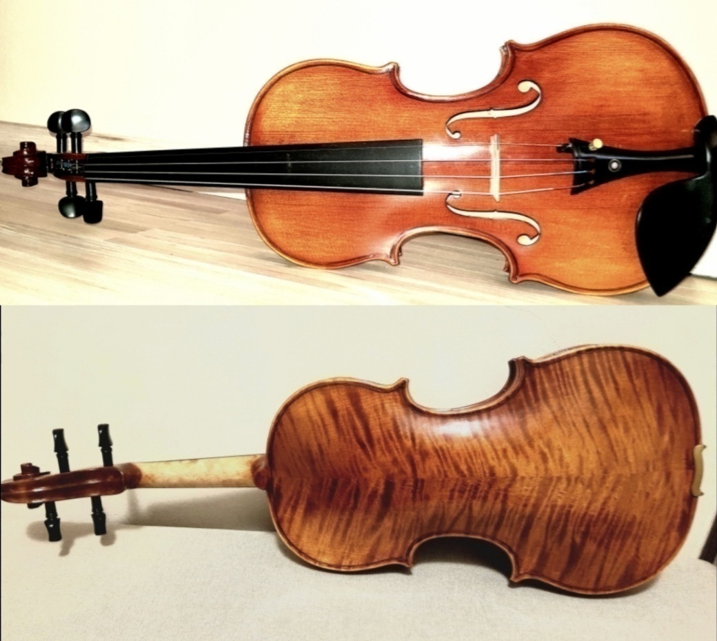 husle 4/4 model Stradivari tiger stripes - 6