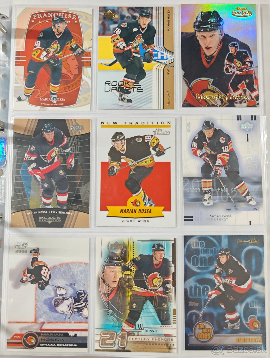 Predám hokejové kartičky Marián Hossa 4 - 6