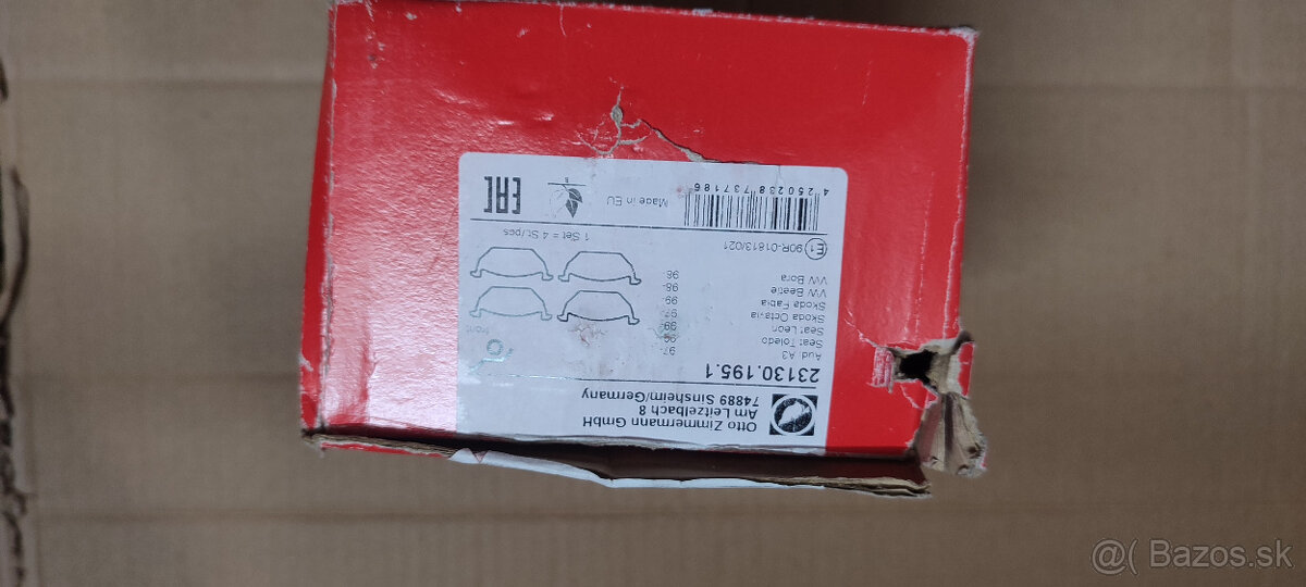 Predné brzdové kotúče a dostičky na škoda - 6