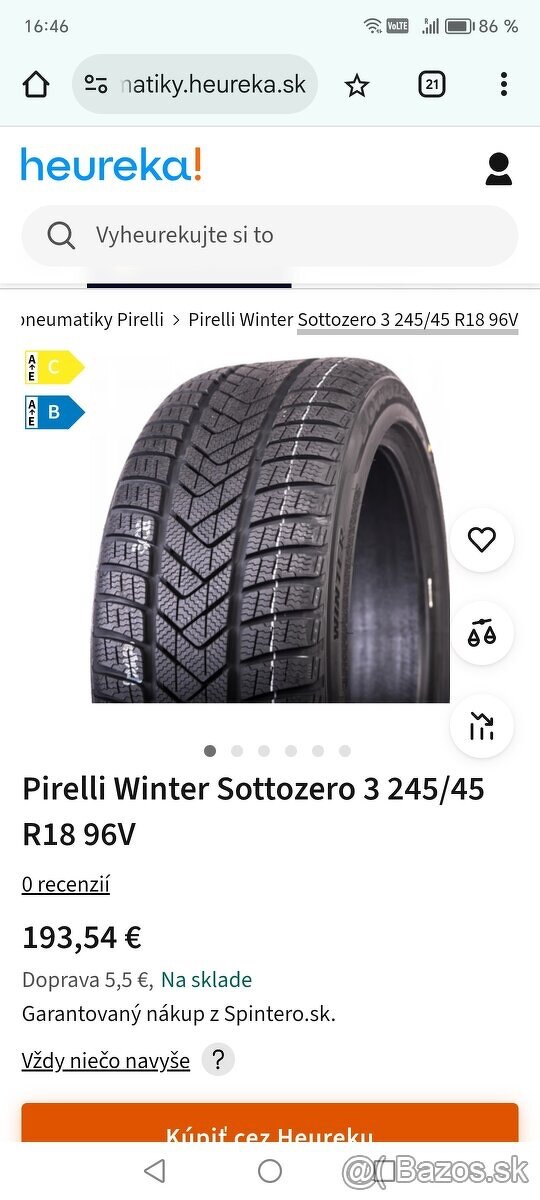 Zimné Pirelli Winter Sottozero 3 245/45 R18 95 v M+S - 6