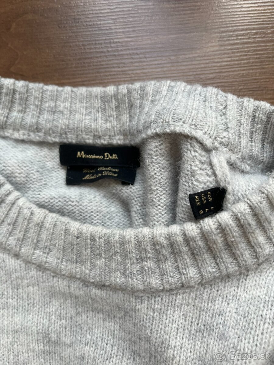 Pánsky sveter Massimo Dutti Wool Cashmere - 6