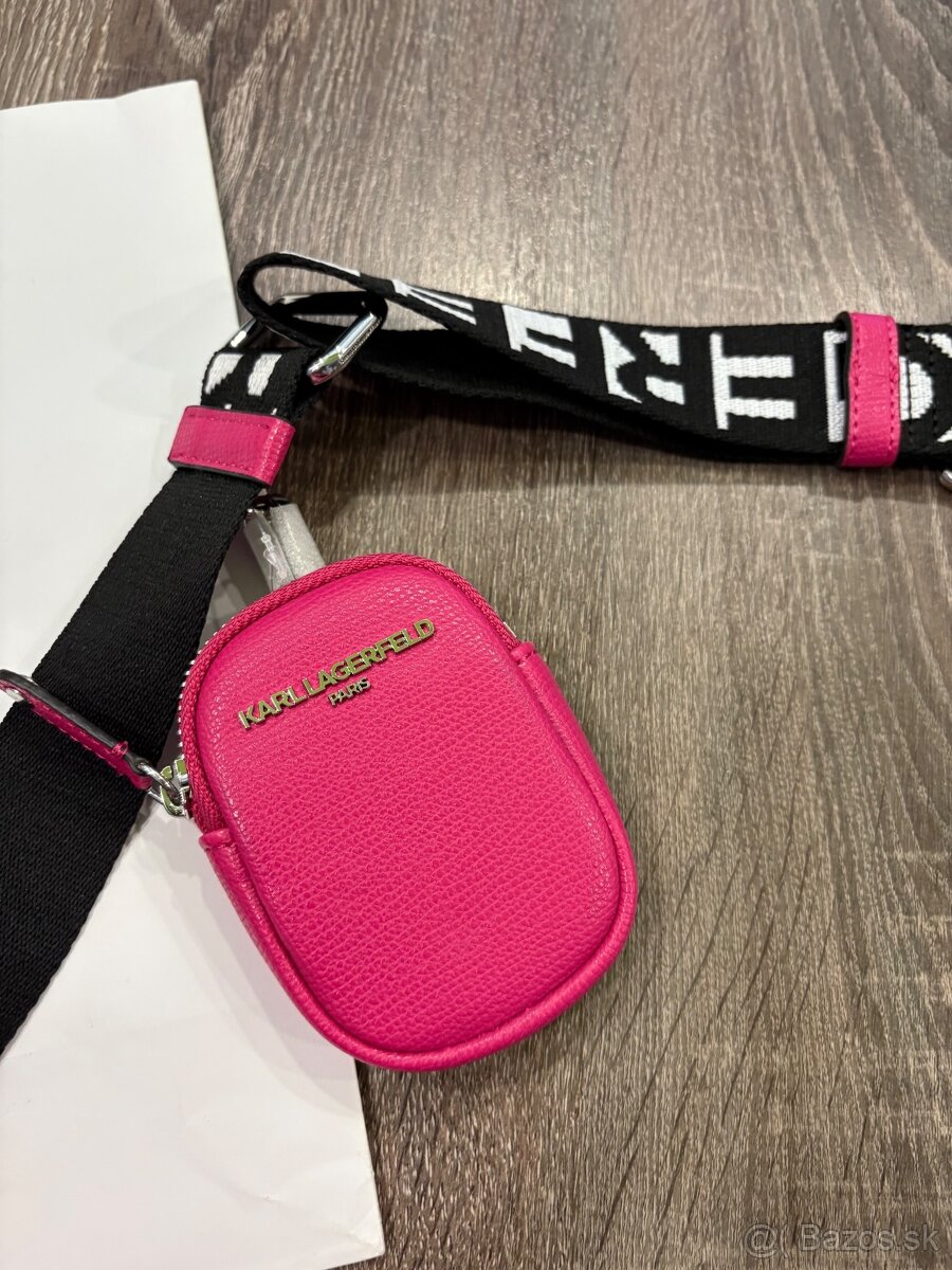 Karl Lagerfeld kožená crossbody kabelka - 6