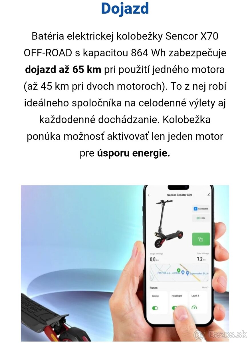 Kolobežka Sencor X70 - 6