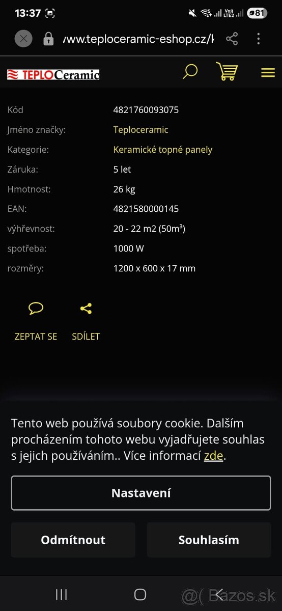 Keramicky panel-Čáry - 6