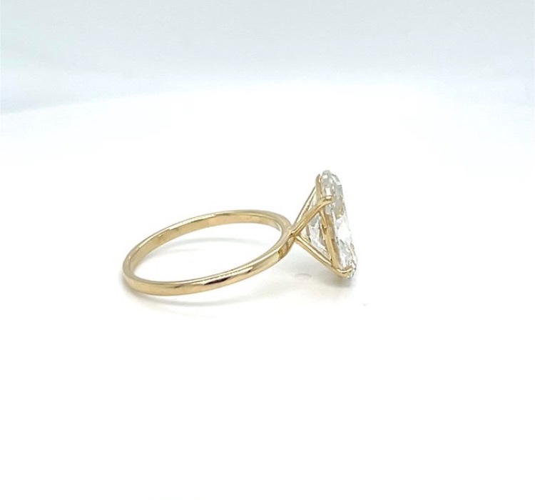 Zlatý prsteň s diamantom - 6