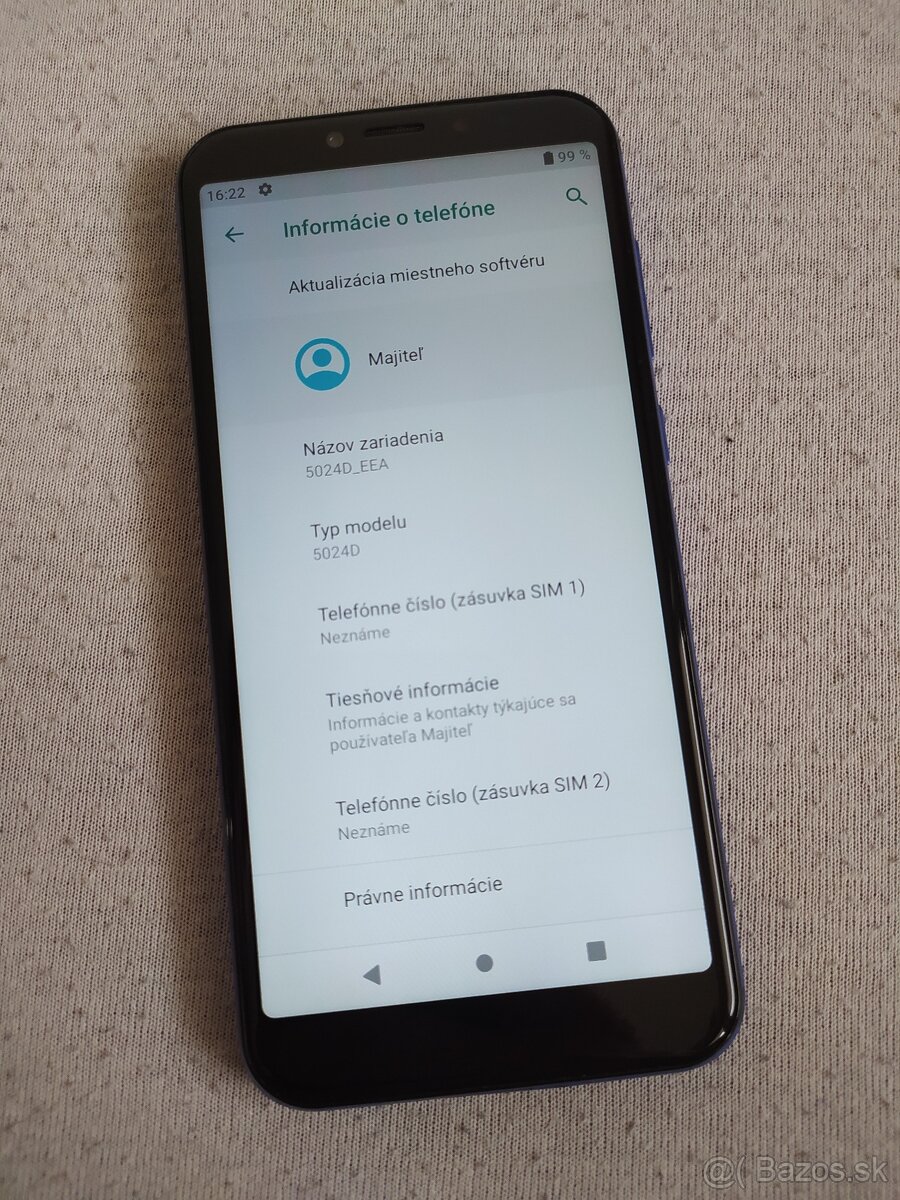 Alcatel 1S 5024D modrý 3/32GB - 6