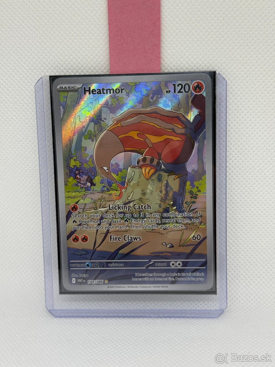 Pokémon karta Heatmor 104/086 – NM – ORIGINÁL - 6