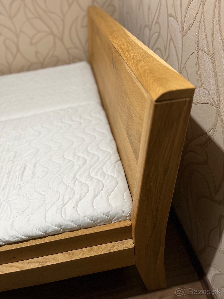 Posteľ z dubového masívu Mirek - 6