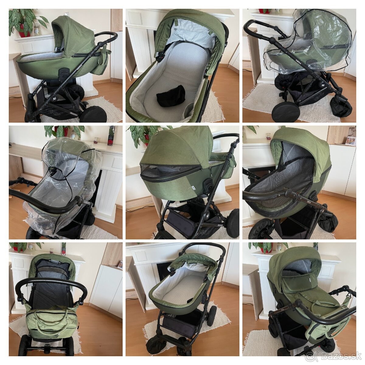 predám kočík RIKO Nesa, jungle / zelený - 6