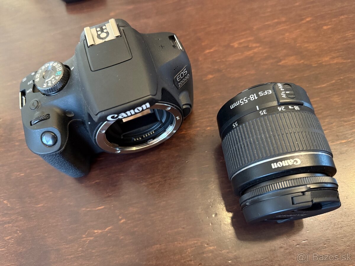 Canon EOS 2000D + príslušenstvo – výborný stav, do 1000 zábe - 6