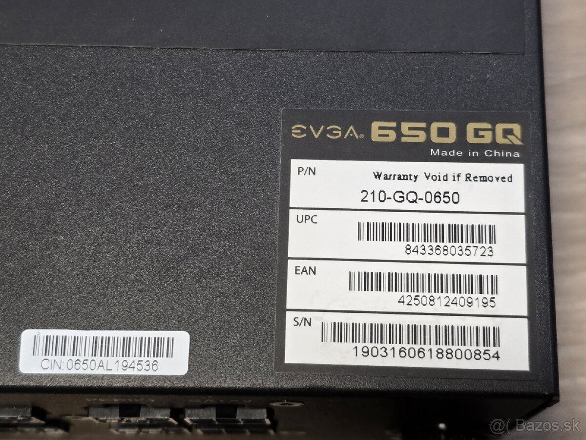 EVGA 650 GQ power supply - 6