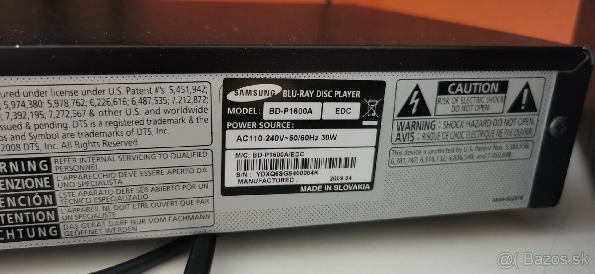 Blue-ray prehrávač Samsung (Made in Slovakia) - 6