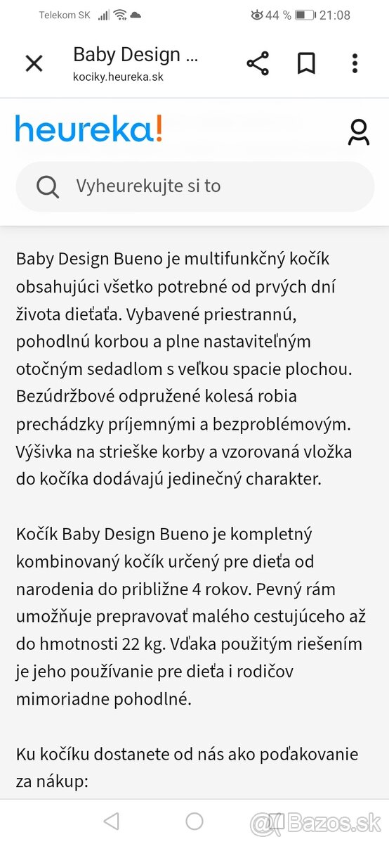 Kočík baby design sivy - 6