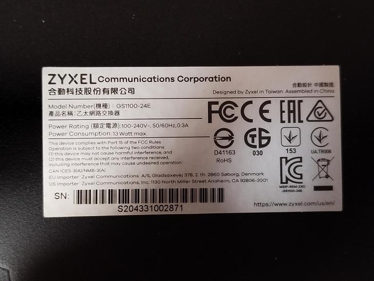 ZyXEL Switch 24 port GS1100-24E Gigabit - 6