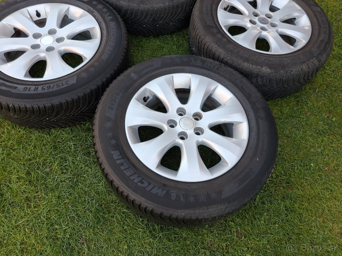 16" ALU disky 5x105 Opel Mokka +zimne 215/65 r16 7mm... - 6