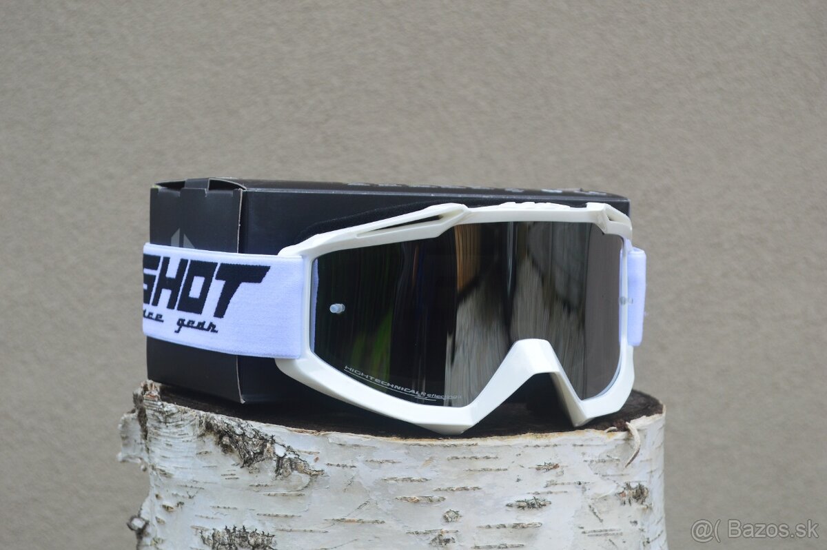 prilba helma okulare shot čierna biela - 6