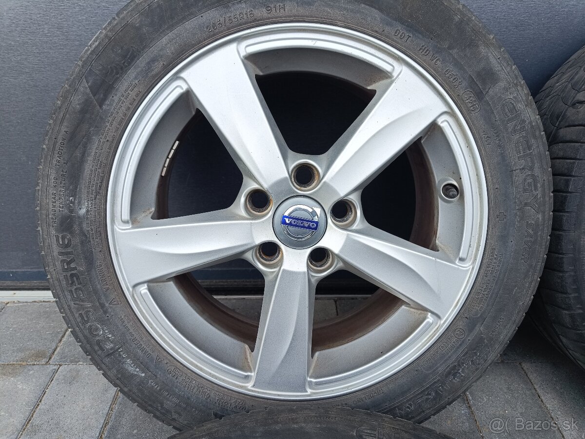 Alu disky 16" 5x108 Volvo S60, V60 205/55R16 - 6