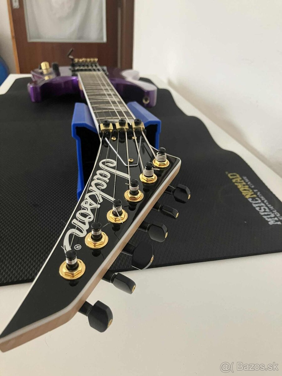 - Jackson elektrická gitara – fialová, Floyd Rose - 6