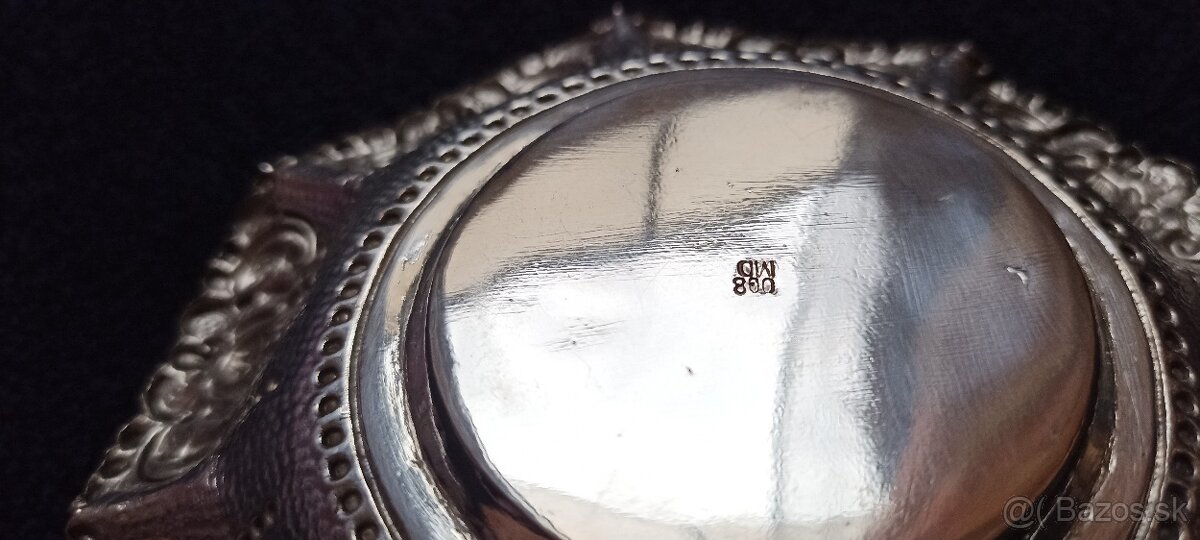 Investičné Striebro –dezertná miska/tanierik-87,7g - 6