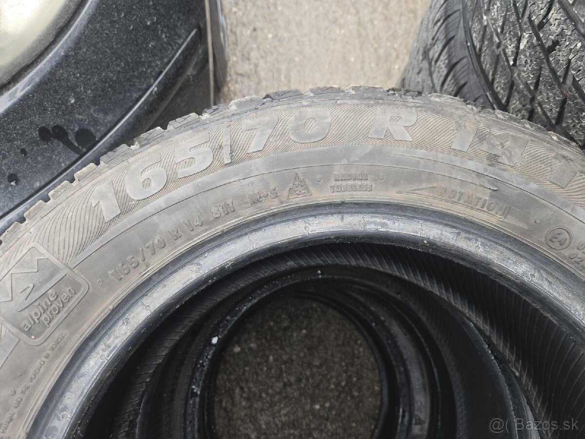 4x zimné pneu 165/70r14 - 6