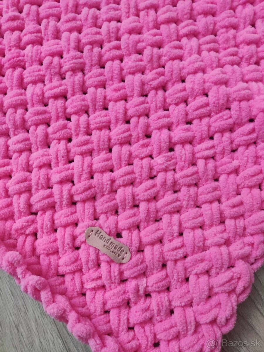 NOVÁ Sýtoružová deka z Alize Puffy Fine - 6