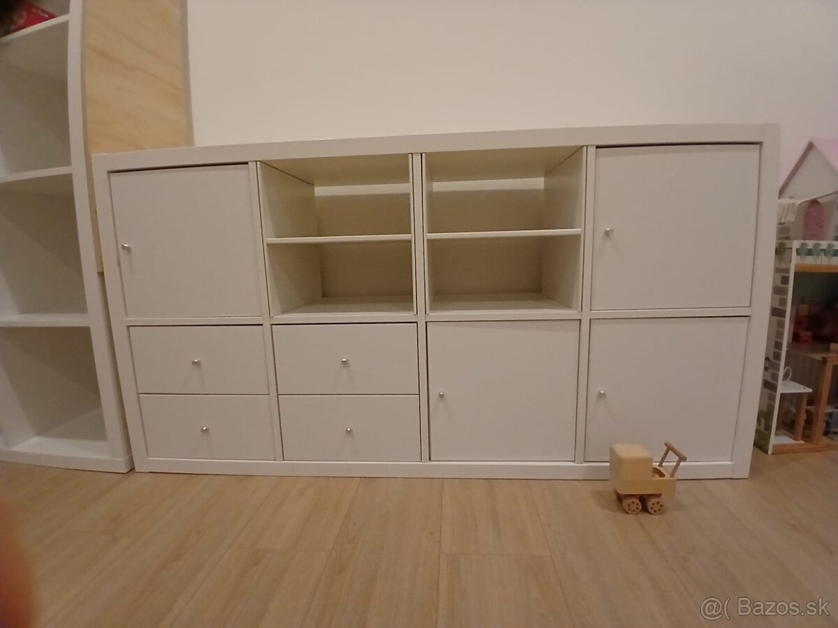 Ikea kallax a skrinky biele - 6