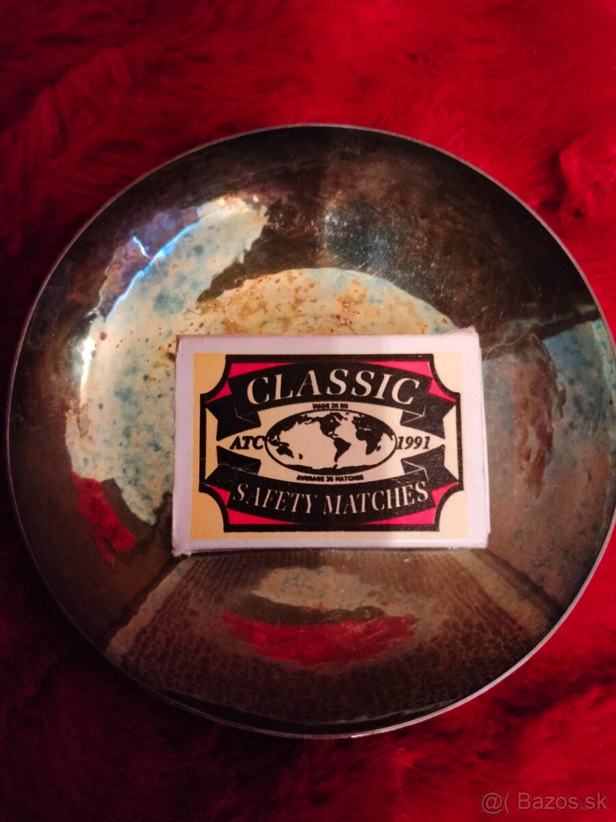 Ozdobný tanier striebro Nemecko Svätý Krištof - 6