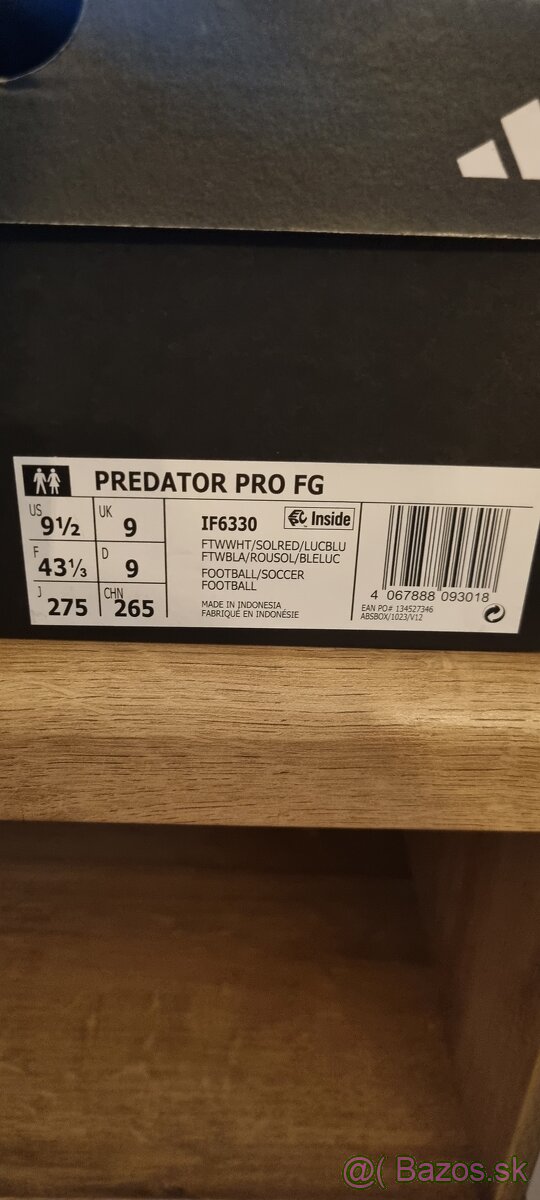 Predám Futbalové kopačky PREDATOR PRO FG - 6