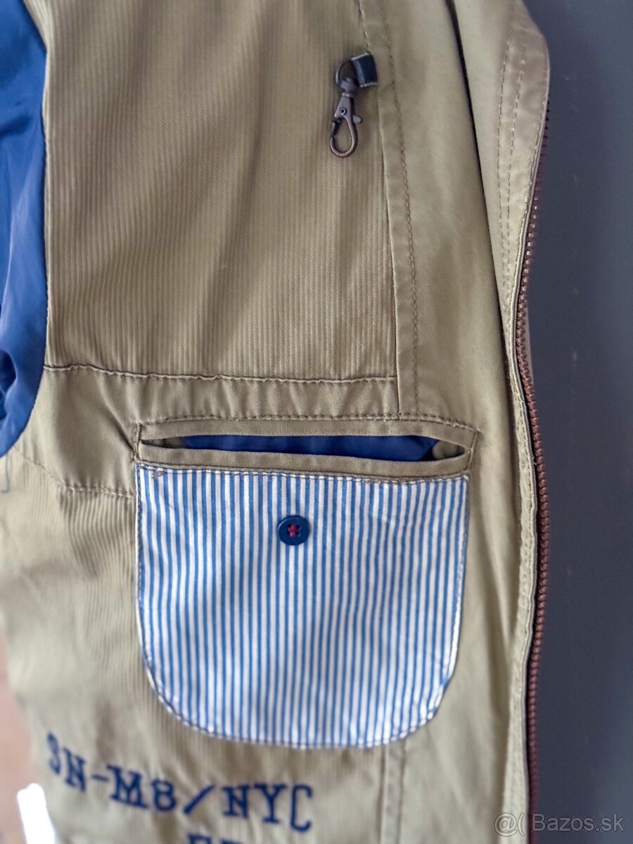 Béžová/piesková prechodná bunda - 6