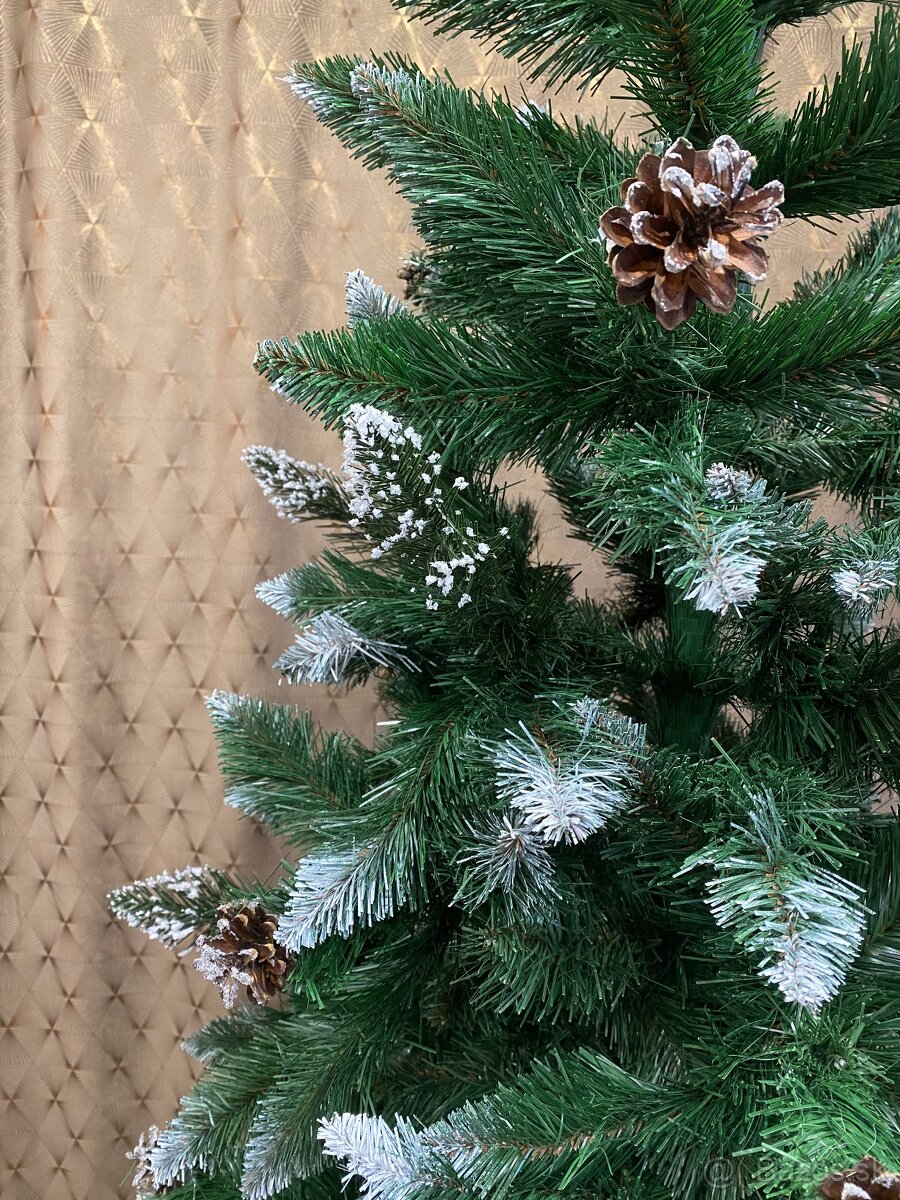 Vianočný stromček so šiškami a stojanom, NOVÝ - 6