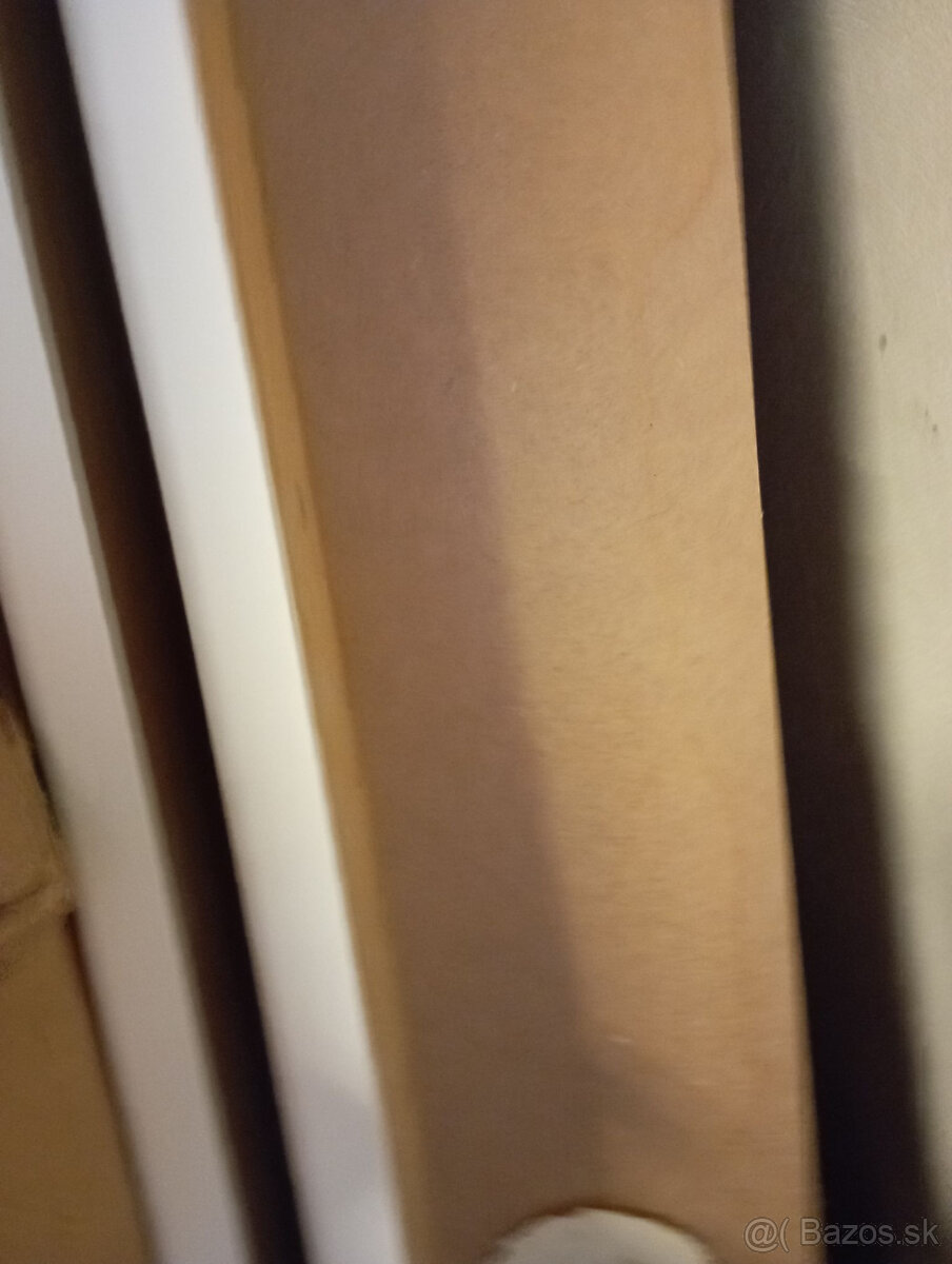 Biele dvere drevené so zárubňou 65 cm - 6