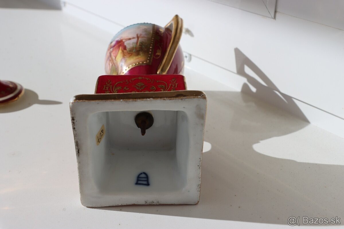 Starožitná porcelánová amfora Alt Wien - 6