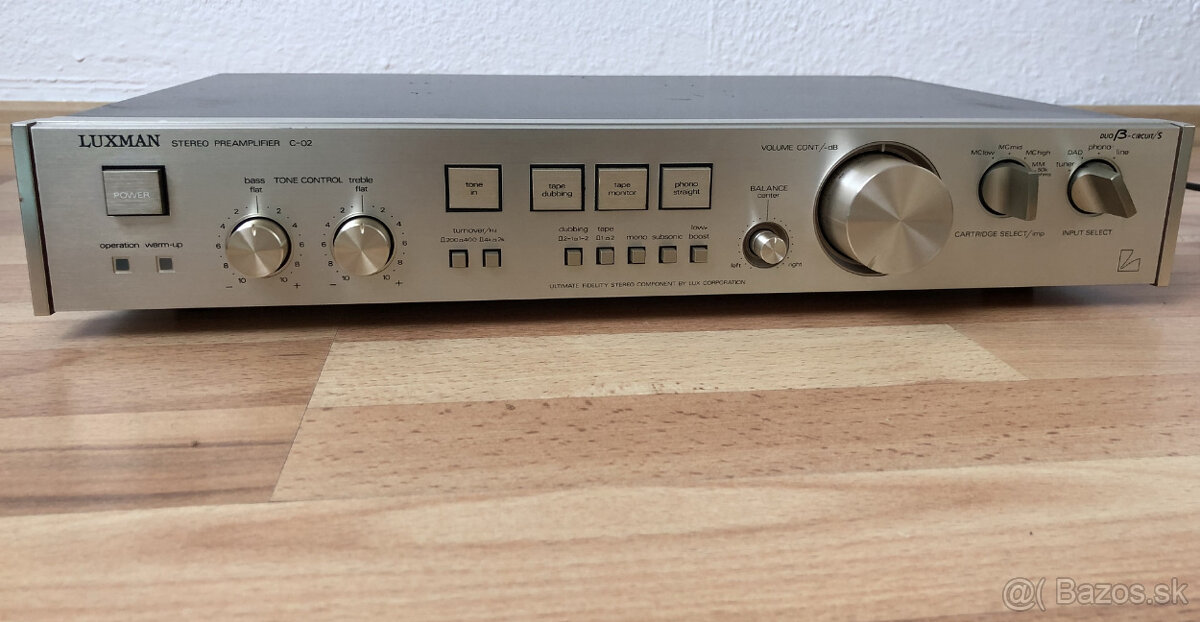 zostava Luxman M02 a C02 Japan - 6