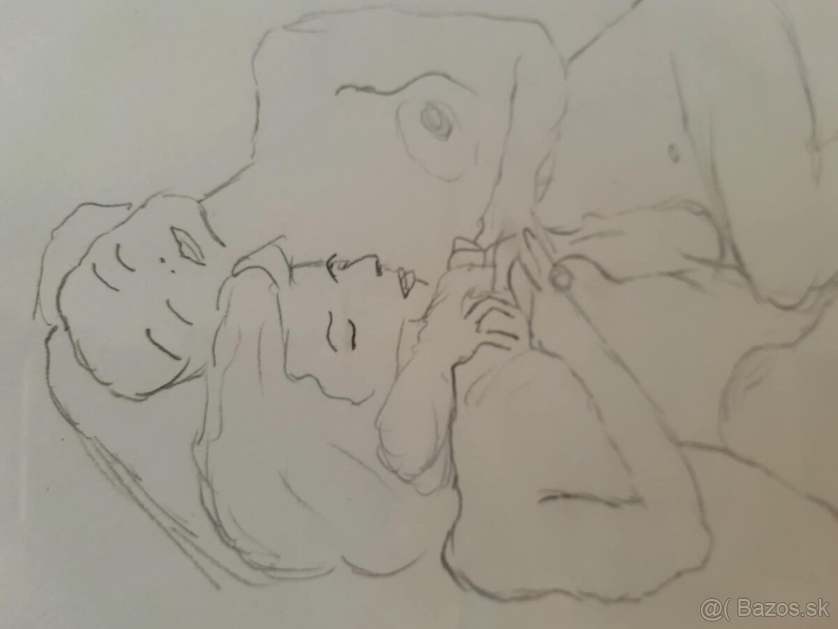 Kresba na výkres - Umelecké dielo - Doris - nahé ženy - akt - 6