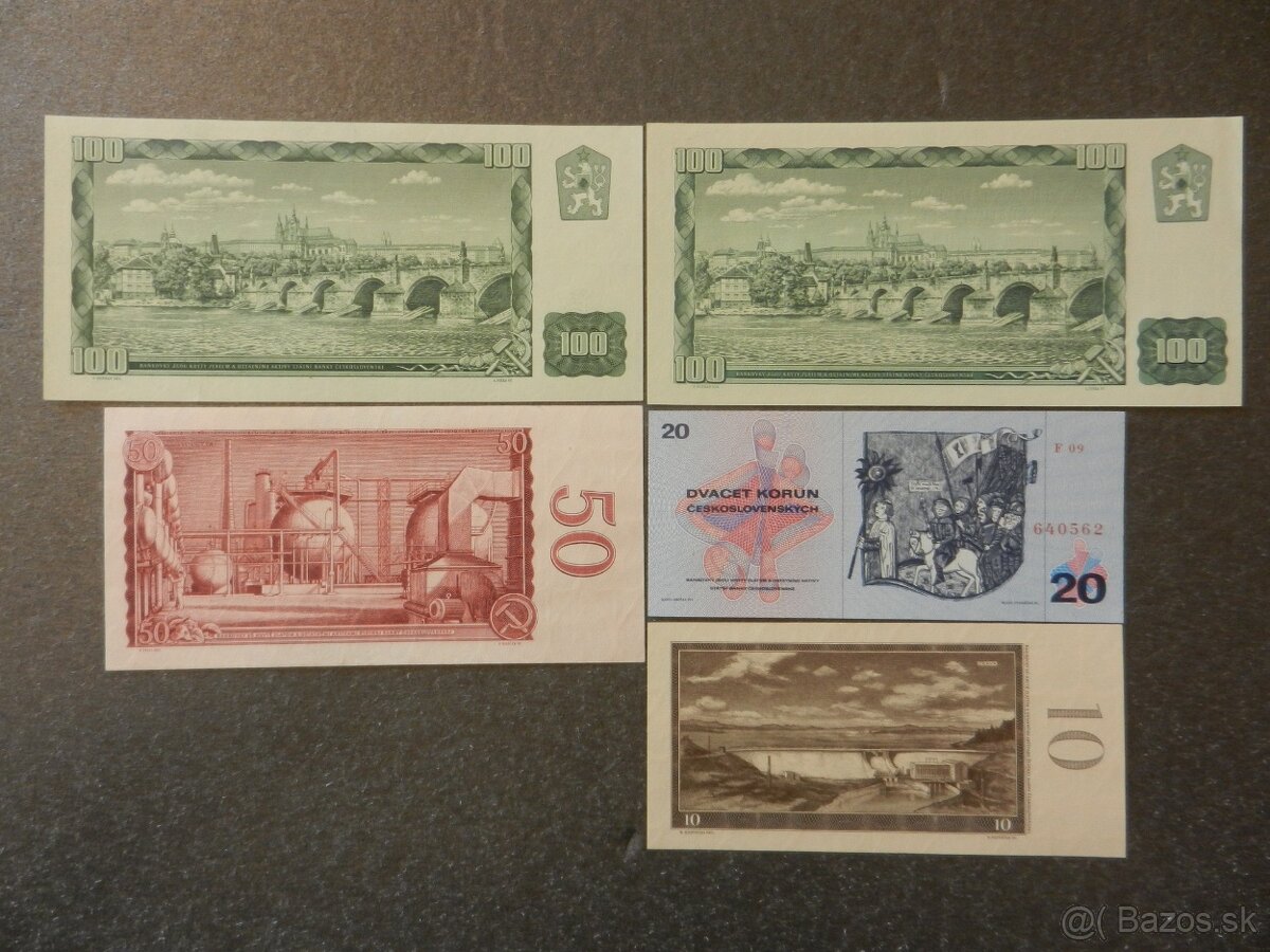 Československé UNC bankovky a iné - 6