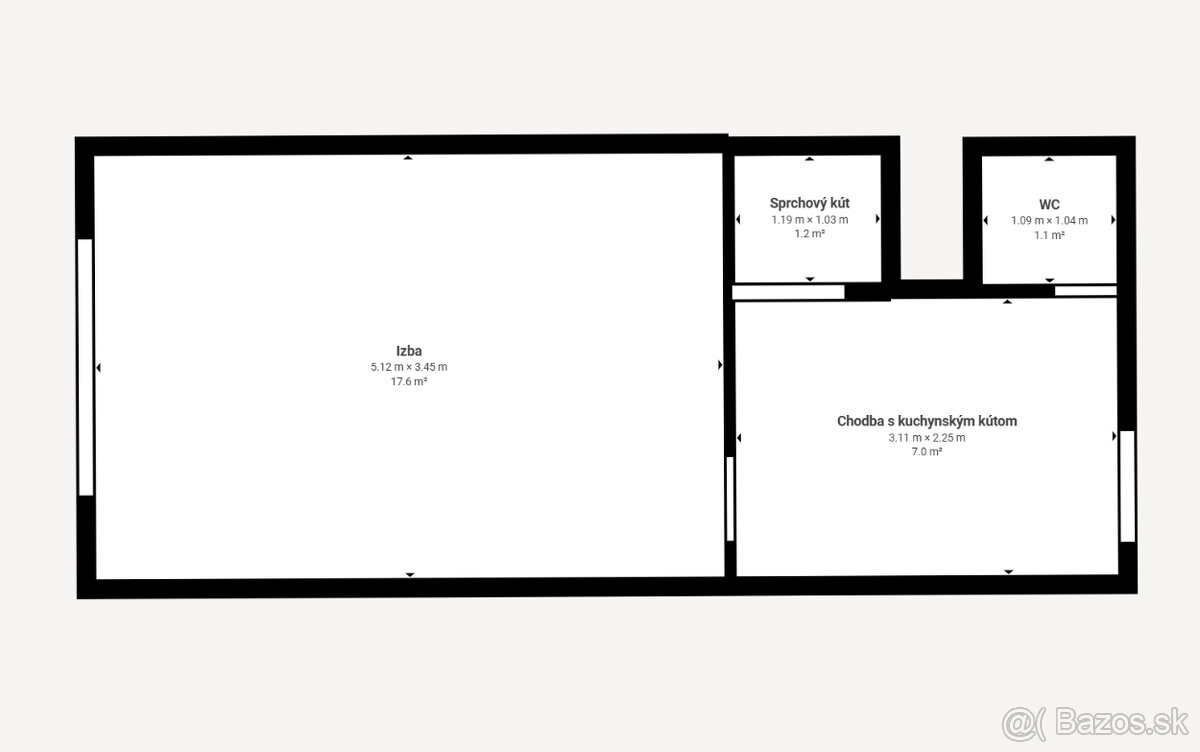 Zariadená garsónka s balkónom a fantastickým výhľadom - TN - 6