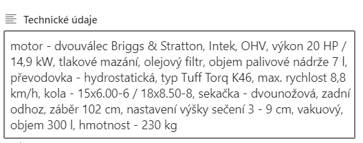 Predám/vymením traktorovú kosačku Castelgarden XT200 HD - 6