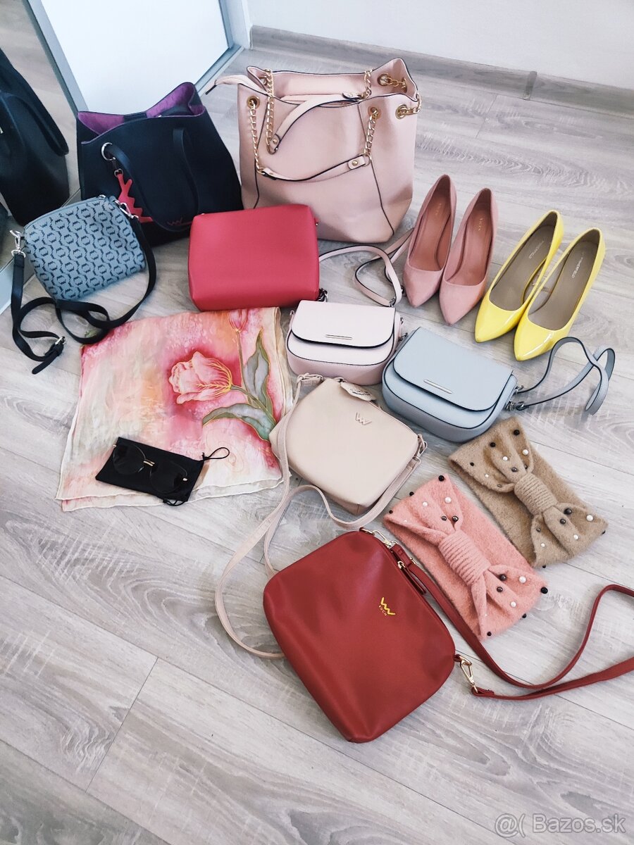 kabelky, lodičky, slnečné okuliare, šatka, čelenky - 6