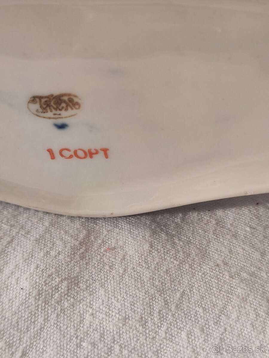 Nádherná vintage porcelánová šperkovnice, dóza - Gzhel, SSSR - 6